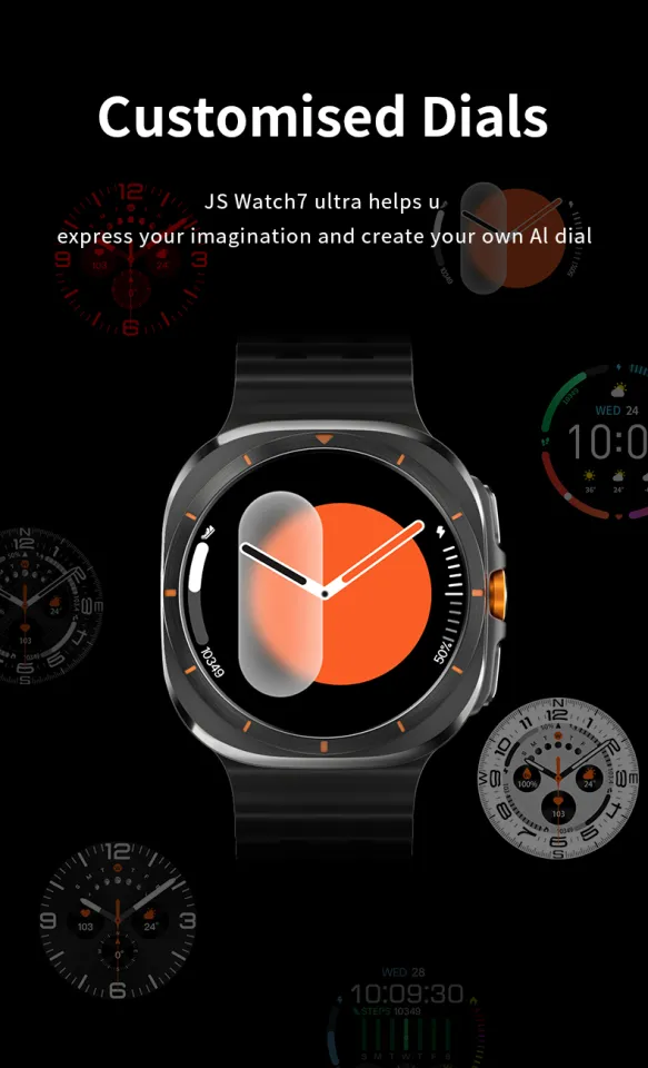 Generic Originele F16 Ultra Smart Horloge Titanium 1:1 Series8 49mm Bluetooth Oproep Nfc Monitor Ip68 Waterdichte Smartwatch Oranje