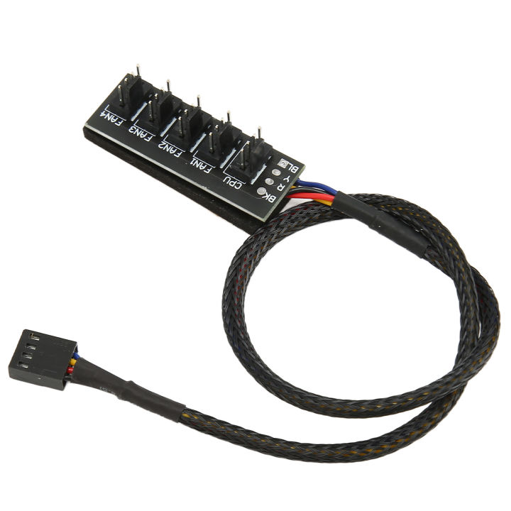 PWM%20Fan%20Hub,%202Pcs%20PC%20Fan%20Hub%2013.8in%20Cable%20Length%20for%20Desktop%20-%20Image%207