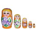 Russian Nesting Dolls Matryoshka Handmade Wood Matryoshka Dolls Wood Stacking Toy Toddler Doll For Kids Gift Halloween Wishing.