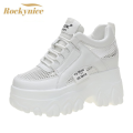 Breathable Mesh Chunky White Sneakers Women Summer 2021 Hollow Out Mesh Platform Sandals Woman Height Increased Casual Shoe 10cm House Foocus. 