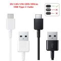 Original USB TYPE C Cable 0.2/1.2/1.5/2/3 M Fast Charger Data Line For Samsung Galaxy A33 A53 A73 A51 A71 A14 A22 A3 A8 A7 F62. 