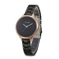 CURREN 9015 Women's Watch Luxury Stainless Steel Ladies Watch - Black. 