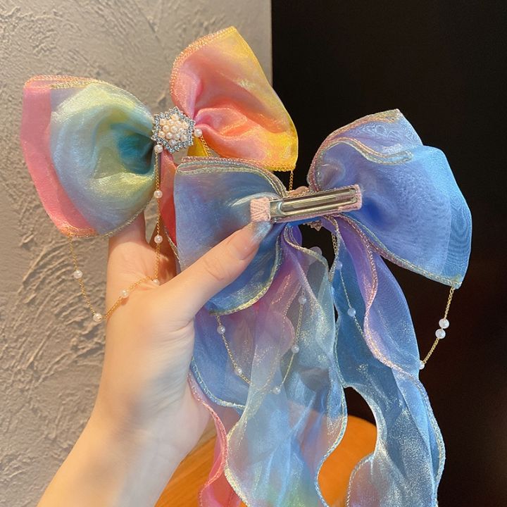 Kids%20Sweet%20Bowknot%20Hair%20Clips%20/%20Baby%20Girls%20Ponytail%20Hair%20Headdress%20/%20Children%20Princess%20Hair%20Accessories%20-%20Image%205