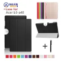 【3C VictoryEagle】Case For Acer One 10 Tablet Cover for Acer Tab B3 A40 PU Leather Stand Protective Skin Magnetic Slim Capa. 