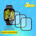 Redmi Watch 5 Active PMMA Screen Protector & Tempered Glass Full Coverage HD Clear Anti Scratch.