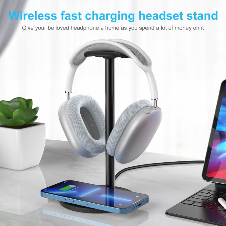 NEWLink%20Dream%20Fast%20Wireless%20Charging%20with%20Headphone%20Stand%202-in-1%2010W%20Wireless%20Charger%20Pad%20Headset%20Holder%20for%20PC%20Accessories%20Desk%20-%20Image%205