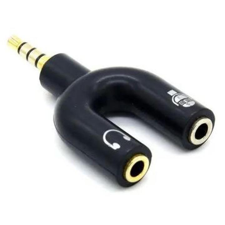 3.5mm Jack Mic Audio Y Splitter Cable 1 Male to 2 Female with Separate Headset/MicrophoNE Adapter