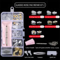 Glasses Repair Kit Silicone Nose Pads Replacement Optical Glasses Repair Tool Parts Assorted Kit Screwdriver Tweezers Ear Hooks. 