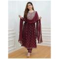 New exclusive designed  high quality china lilen nayra kat  readymed  3 pis for women.. 