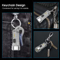 Outtobe Keychain Light Ultra Small Mini Multi-function light Portable Waterproof light USB Charging Ultra Light Strong Light Outdoor Warning Light Em erg ency Lamp 7 Mode. 
