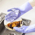 High Quality Silicone Dish Washing Kitchen Hand Gloves- 1 Piece - Hand Gloves.