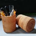 Delicate product Rattan Chopsticks Tube Shovel Spoons Bucket Dinner Knives Forks Tableware Storage Box Home Storage Baskets Organizer C.