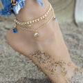 Bohemian Anklets  For Women Tassel Pentagram Dangle  Foot Jewelry Leg Chain Barefoot Sandals Beach Accessories. 