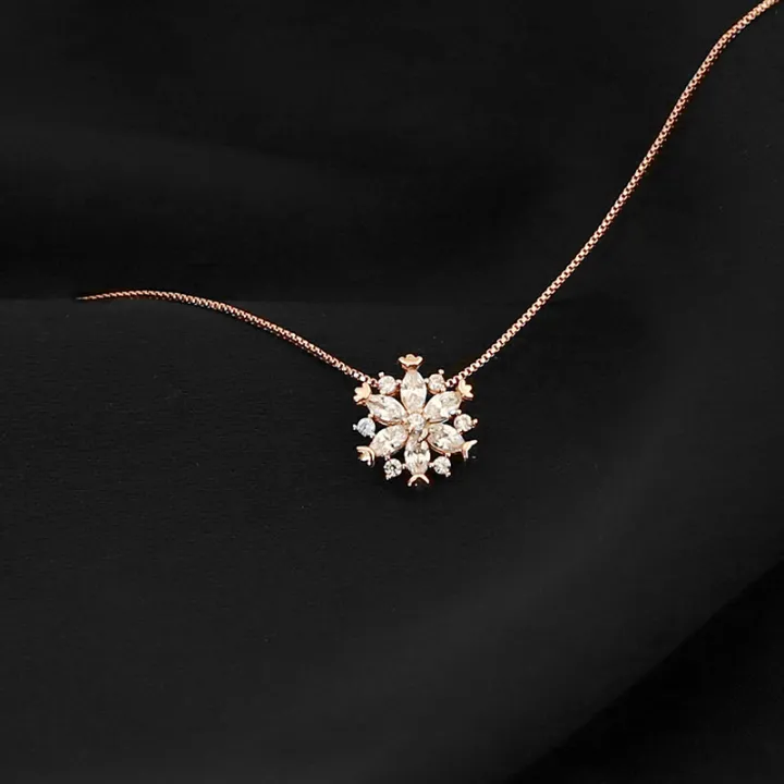 Trendy%20Korean%20Fashionable%20Flower%20Chain%20Choker%20Necklaces%20for%20Girls%20Simple%20Stylish%20-%20Snowflake%20Flower%20Pendant%20Necklace%20for%20Women%20Simple%20New%20Collection%20-%20Image%206