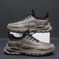 Shoes Men's Shoes Autumn and Winter Sneakers 2023 New Casual Leather Men's Fleece-Lined Breathable Clunky Sneakers Men's.