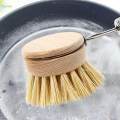 Palm Pot Brush, Wooden Dish Scrub Brush Set, Multifunctional Plates, Scratch Resistant, Kitchen Sink Cleaning for pans, pots, plates bowls.