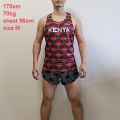 2021 Tokyo KENYA National Team Man Seamless Marathon Fast Running Sport Vest Athlete Track Field Singlet Customizable.