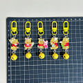 【Innovative】 New Ice Winnie The Pooh Keychain Yellow Bell Cartoon Cute Pendant WEIRUI.