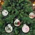15 PCS Round Clear Christmas Balls Fillable DIY Christmas Tree Balls Made of Plastic Christmas Balls Tree Decorations.