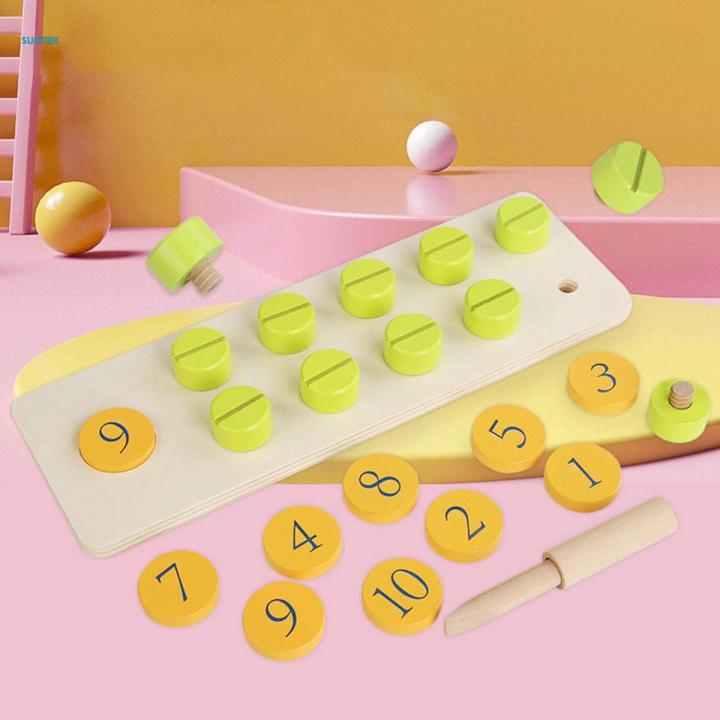 Early Learning Math Toy, Math Peg Board, Number Learning, Teaching Peg Number Boards, Counting Peg Board for Game Props Activity