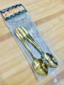 Stainless Steel Golden Spoon Set 6 Piece. 