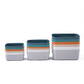 Japanese-style sundries storage box desktop plastic box cosmetic finishing box kitchen storage box snack storage basket. 