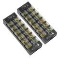 8 Way Double Row Terminal Block TB-2508 600V 25A 8P Double Row 8 Pin Terminal Block Terminal Block Wire Connector TB-2508 8P Double Row Terminal Block 600V 25A.