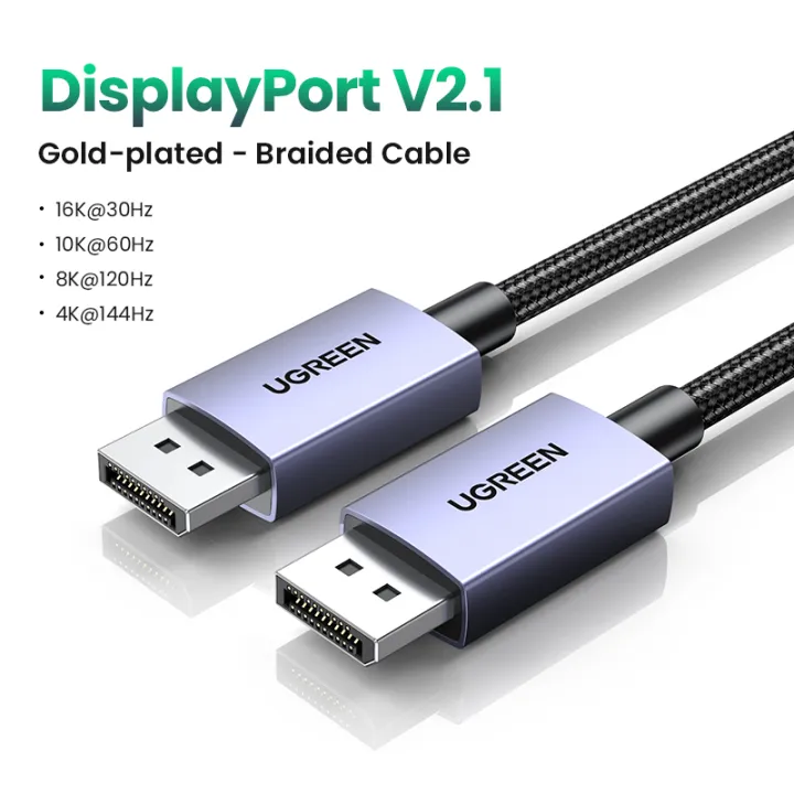 UGREEN%2016K%20Displayport%202.1%20Cable%20Nylon%20Braided%20Ultra%20High%20Speed%2080Gbps%20Gaming%20Monitor%20Cable%20DP%20to%20DP%20Support%203D%20HDR%20HDCP%20FreeSync%20G-Sync%20Laptop%20PC%20TV%20-%20Image%208