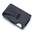 【Best value for money】 Minimalist Wallet Metal Anti Business Card Holder For Men Black.