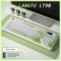 LANGTU L98 Wireless Gaming Mechanical Touch Keyboard Bluetooth 3Mode Rgb With Screen Knob Office E-sport Gaming Silent Keyboard. 