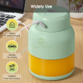 MAYTTO 800ML Juicing Cup Portable Electric Juice Blender Summer Mixer Juicer Fruit Mixed USB Rechargeable Easy to Operate 10 Blades Strong Motor With Portable Handle Design.