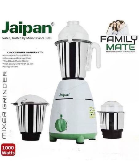 INDIAN Jaipan Blender 1000W Family Mate Blendar with 3jar With INDIAN VARIANT