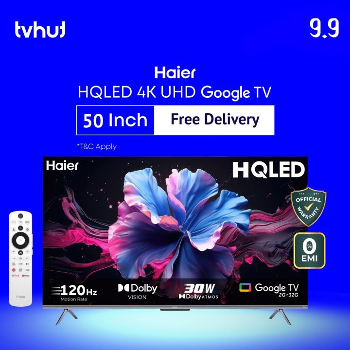 Haier H50P7UX 50 Inch 4K UHD Google TV with Official Warranty and Free Delivery