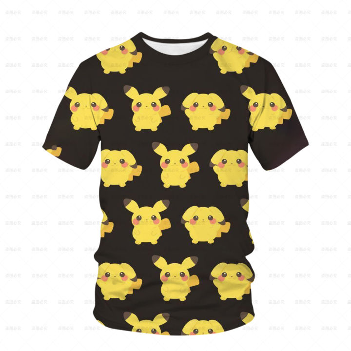 New%20Cute%20Pocket%20Monster%20Pikachu%20T-shirt%20Children's%20Cute%20Game%20Cartoon%20Print%20Fashion%20Harajuku%20Casual%20Short%20Sleeve%20Garment%204T-14T%20-%20Image%205