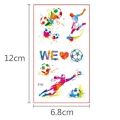 Kids Temporary Tattoos Football Soccer Fan Tattoo Sticker Tatoo Waterproof Tatto Hand Arm Foot For Child Boy.