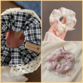 Korean 3 Piece Scrunchie Set Hair Tie - Assorted Styles. 
