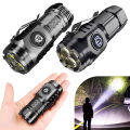 High Power LED Flashlight Torch 20W Powerful Tactical Hunting Light USB Rechargeable Ultra Powerful LED Flashlight 18350 Battery.