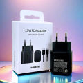 Samsung 25W PD Fast Charger Type C Original Samsung Charger 25W Super Fast Charge EU Adapter For Galaxy Z Fold Flip 3 4 S23 S22 Ultra Note 21 20 Plus A70 A90 Phone-DS Mart.