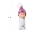 Mini Reborn Baby Dolls Tiny Baby Figurines Small King Cake Babies Little Resin Babies for Baby Shower Favors Decoration.