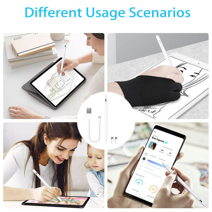 Stylus%20Pens%20for%20Touch%20Screens,%20Universal%20Fine%20Point%20iPad%20Pencil%20with%20Magnetic%20Adsorption%20Compatible%20with%20iPhone/iPad/Samsung/Android/Tablet%20&%20Other%20Touch%20Screens%20(White)%20-%20Image%203