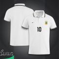 Argentina 10 Short Sleeve Collar polo Football Jersey For Men - Half Sleeve Collar Polo 10 t shirt - Argentina Jersey.