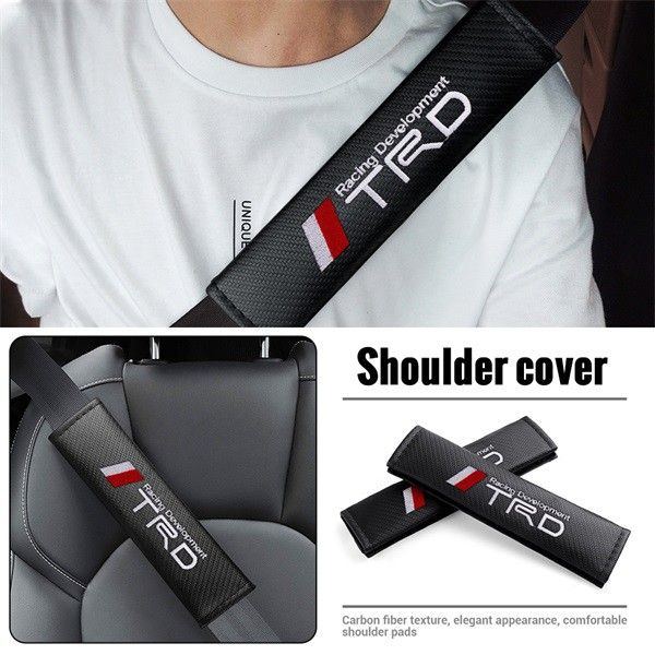 Seat belt Shoulder Pads covers Toyota TRD Logo 2pcs