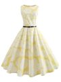 New Summer Dress 50s 60s Vintage Retro Midi Dresses for Women Elegant Sleeveless A-line Party Sundress Robe Femme.