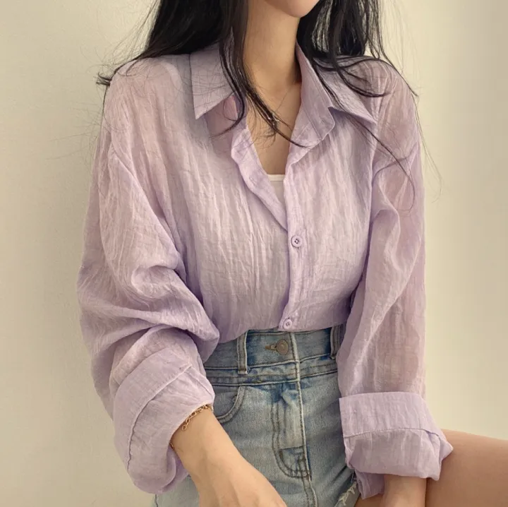 chic%20Shirt%20Women's%20Summer%20French%20Style%20Top%20High-Grade%20Cardigan%20Blouse%20Shirt%20Casual%20Korean%20Style%20Women's%20Clothing%20Niche%20-%20Image%204