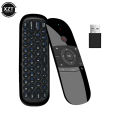Wechip W1 Air Mouse 2.4G Wireless Keyboard Remote Control IR Remote Learning 6-Axis Motion Sense for Smart TV Android TV Box PC.