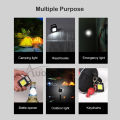 Mini LED Flash-light Work Light Portable Pocket Flas-hlight Keychains USB Rechargeable Small Light Corkscrew Waterproof Camping Lantern Magnet Design Fishing Emergency Lamp 3 Mode.