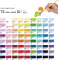 HIMI Twin Cup Jelly Gouache Paint Set, 72 Colors 12g, Jelly Cup Design, Non Toxic Paint for Canvas and Paper, Art Supplies for Professionals (72 Colors).