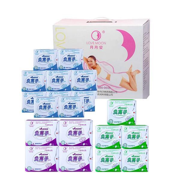 19 packs anion love moon Sanitary Pads Anion panty liner Feminine Hygiene product Anion Sanitary Napkin panties women Gaskets