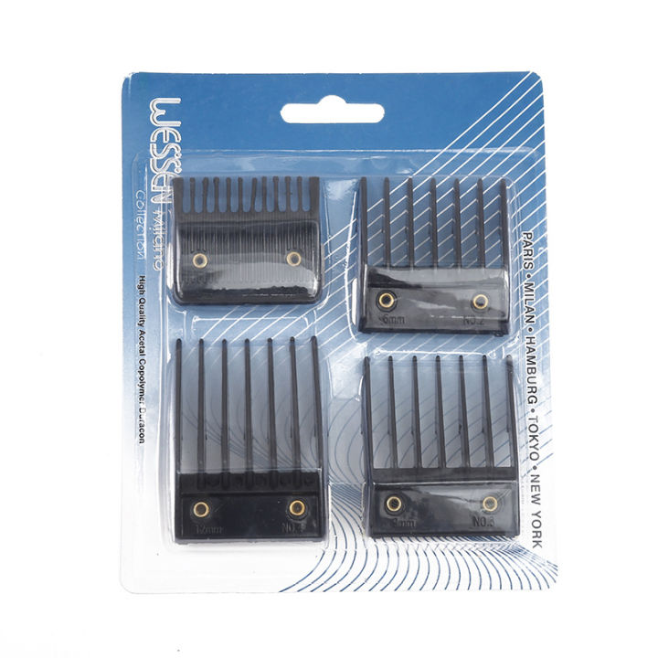 【beauty code store】Clipper Combs Universal Cordless Clipper 3/6/9/12mm Size Replaceable Barber Hair Trimmer Limit Guide Combs Guards