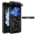 Armor Shockproof Case for Samsung Galaxy Z Flip 7 FE 6 5 4 Protective with Ring Stand Holder Anti-Slip Grip Cover Coque Fundas.